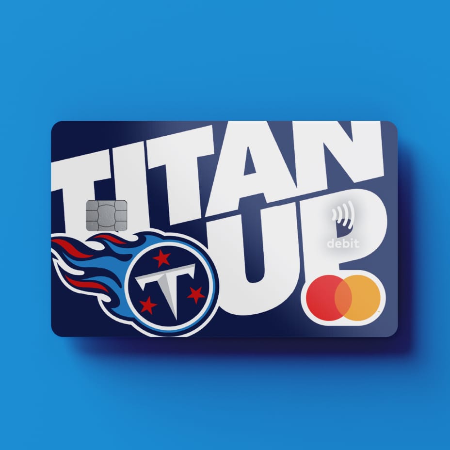 "Titan Up" debit card
