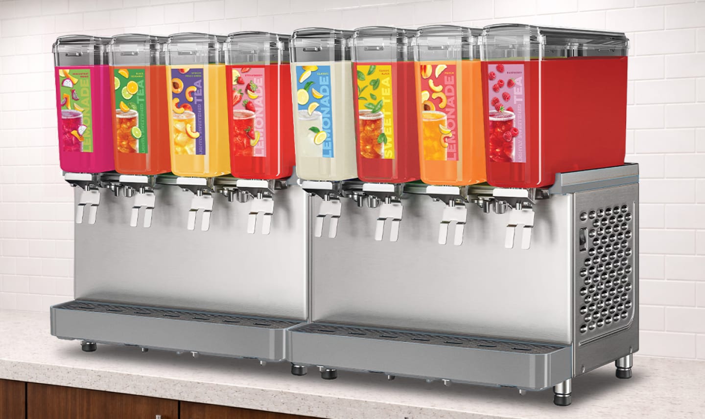 Twice Daily beverage dispenser decals