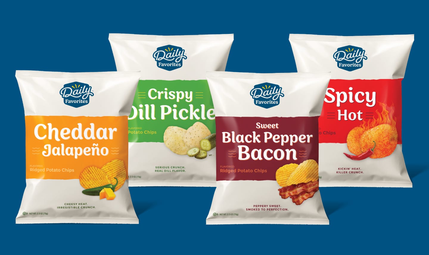 Twice Daily Private Label chip packaging