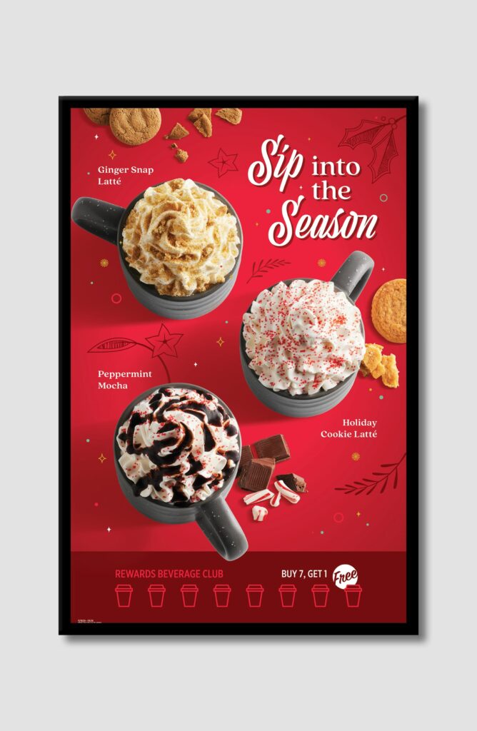 White Bison holiday promo poster