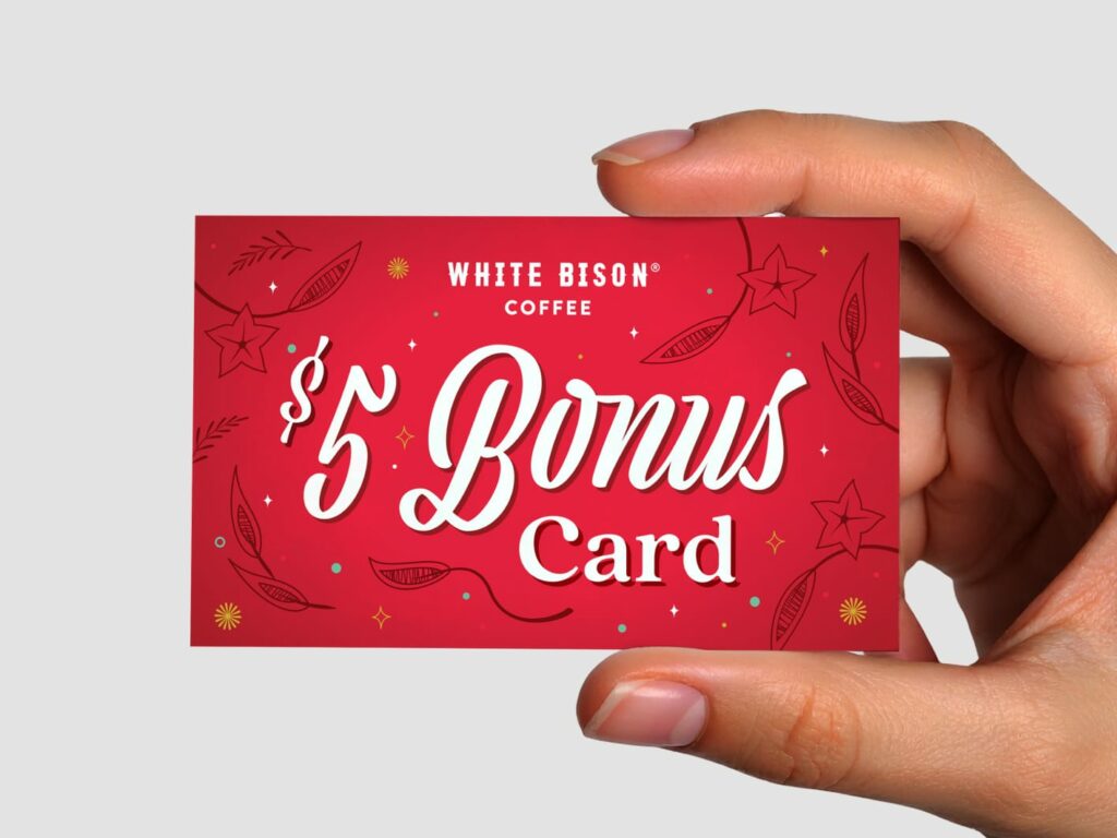 White Bison holiday gift card