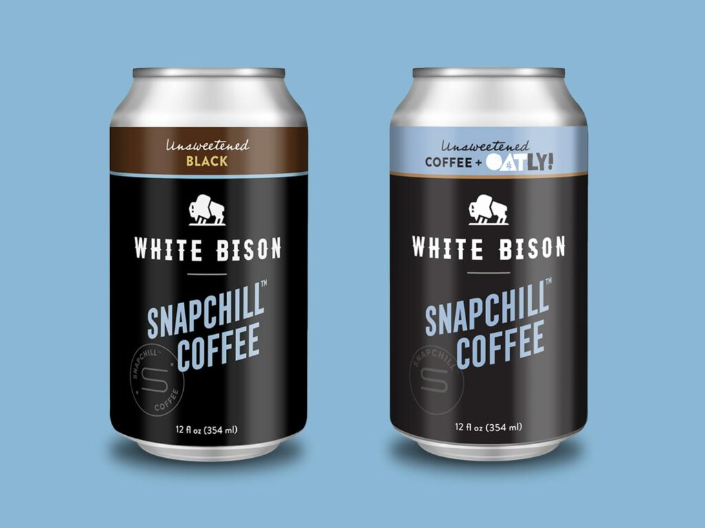 White Bison snapchill coffee cans