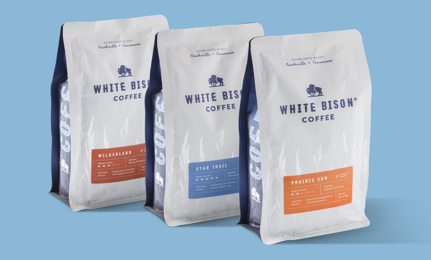 White Bison coffee bags